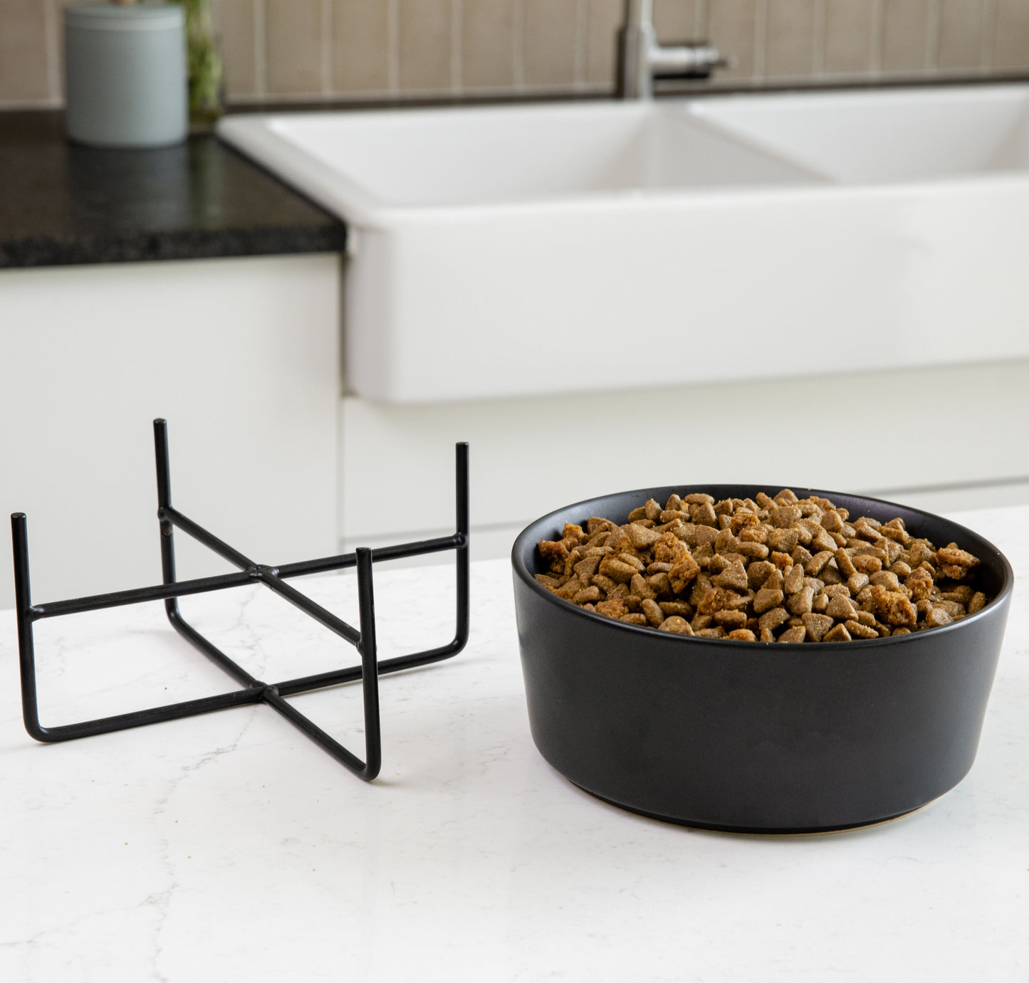 Simple Dog Bowl + Stand